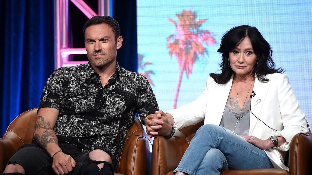 Brian Austin Green ja Shannen Doherty vuonna 2019.