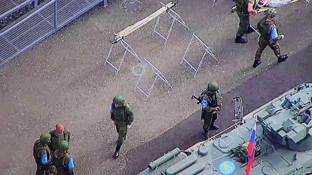 Venäläisiä rauhanturvaajia Vuoristo-Karabahissa 20. syyskuuta. Kuvan sotilaat eivät liity tapaukseen.