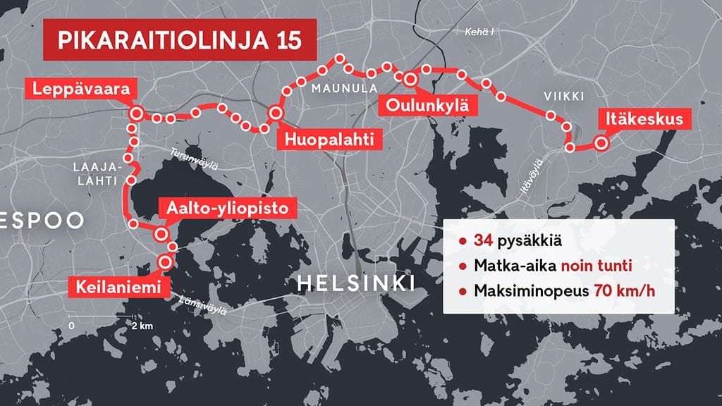 Pikaraitiovaunu kartta MTV 211023