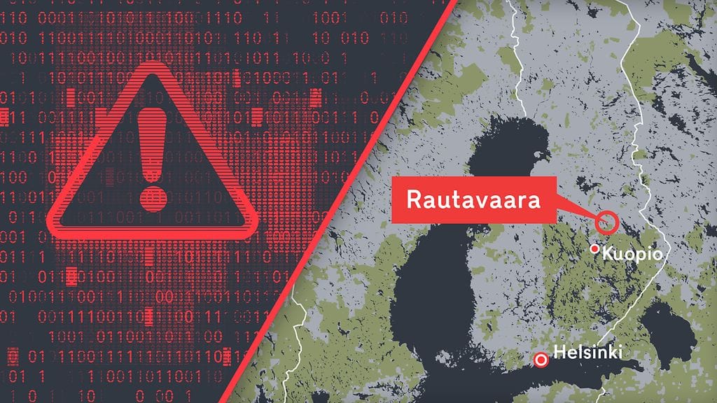 Pohjoissavolaisen Rautavaaran kunnan hallintoverkko suljettiin hyökkäyksen seurauksena.