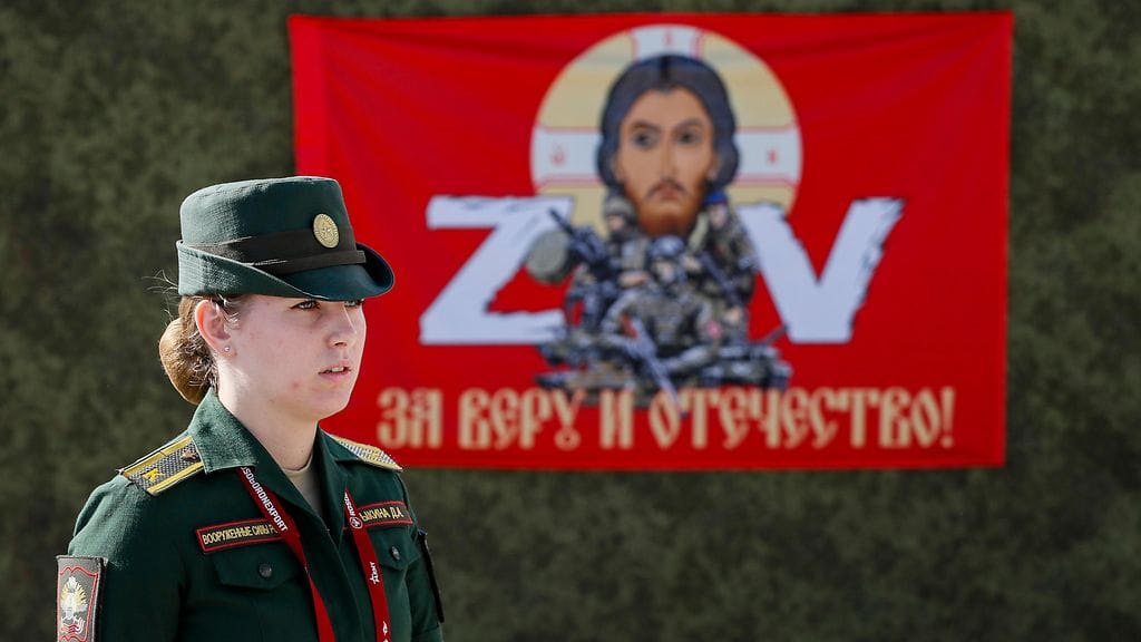 Venäläinen sotilas elokuussa 2023. Kuvituskuva.