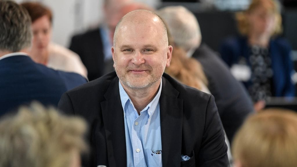 Kuvassa Ylen vastaava päätoimittaja Jouko Jokinen vuonna 2018.