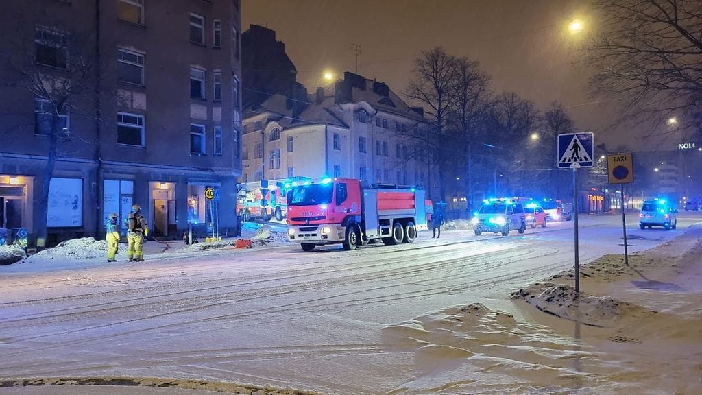Tulipalo Helsingissä Harjukadulla 21.12.2023
