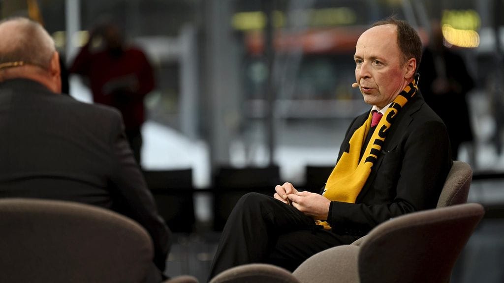 Perussuomalaisten presidenttiehdokas Jussi Halla-aho esitti kommenttinsa Ylestä Ilta-Sanomien vaalimessuilla tiistaina.