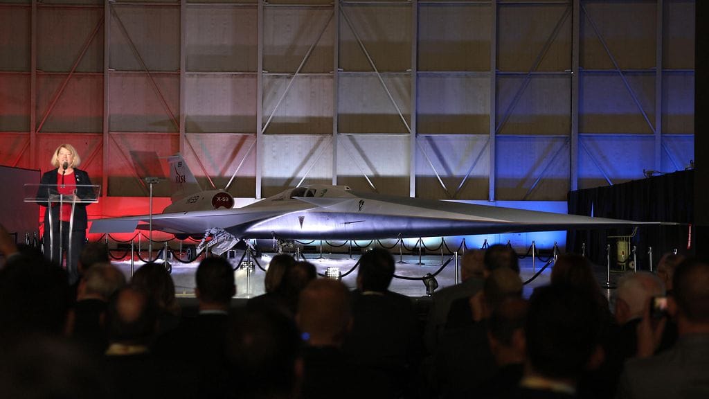 AOP Nasan uusi hiljainen yliäänikone X-59 2