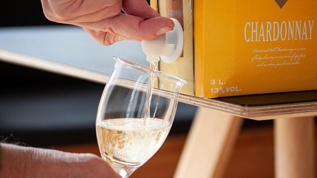 laatikkoviini, viini