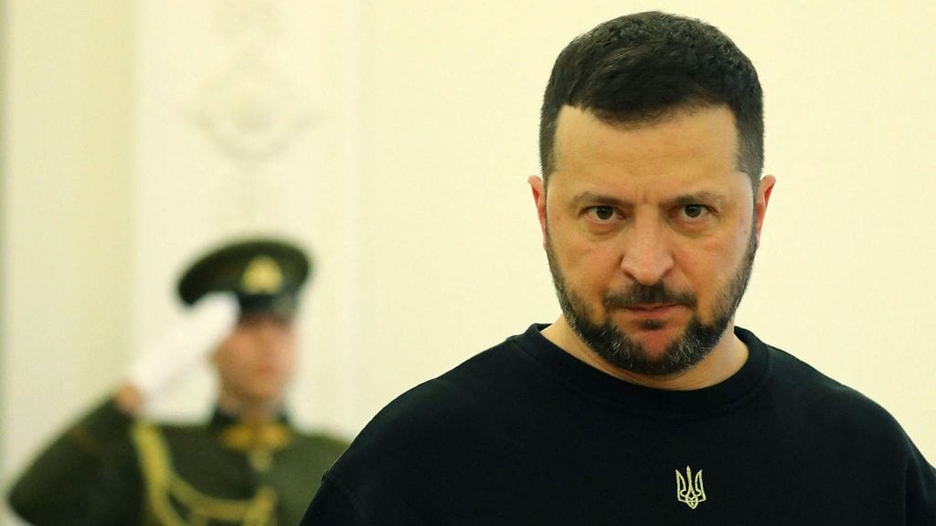 Zelenskyi kuvattuna 10. tammikuuta 2024 Liettuassa.