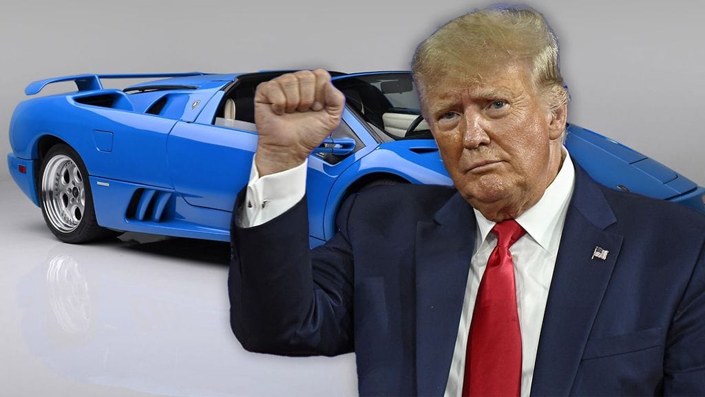 Trumpin vanha Lamborghini myytiin ennätyshintaan. Kuva: AOP / Barrett-Jackson