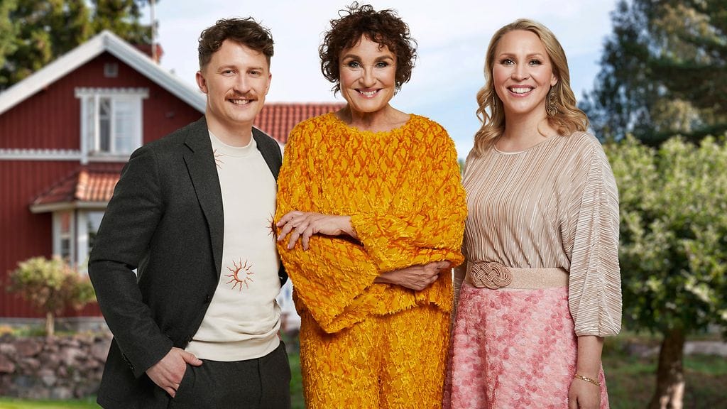 Suomen kaunein koti: Kesämökit -kauden tuomarit Otto Heinonen, Hanna Sumari ja Kati Jukarainen.