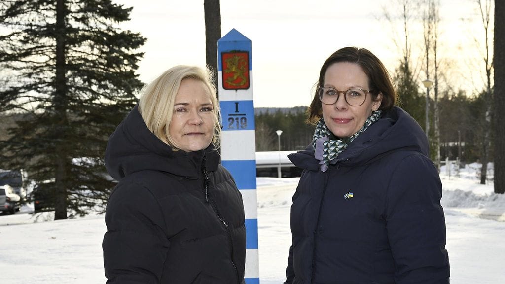 Ruotsin maahanmuuttoministeri Maria Malmer Stenergard ja sisäministeri Mari Rantanien vierailivat itärajalla