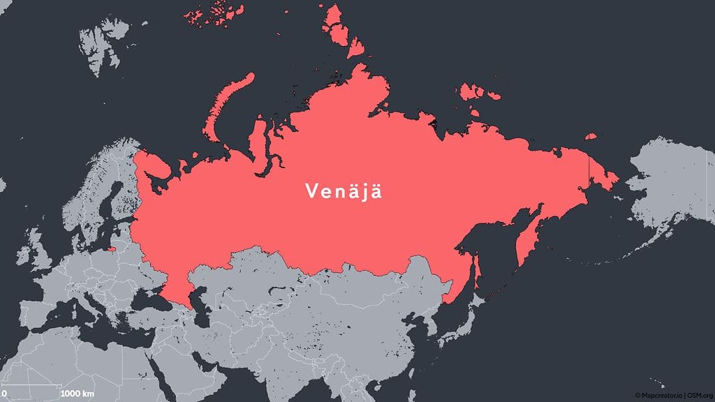Venäjän kartta