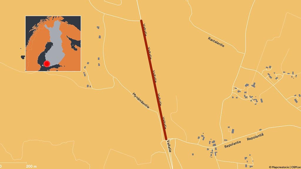 OMA hirvieläinten varoitusjärjestelmä Nousiaisissa