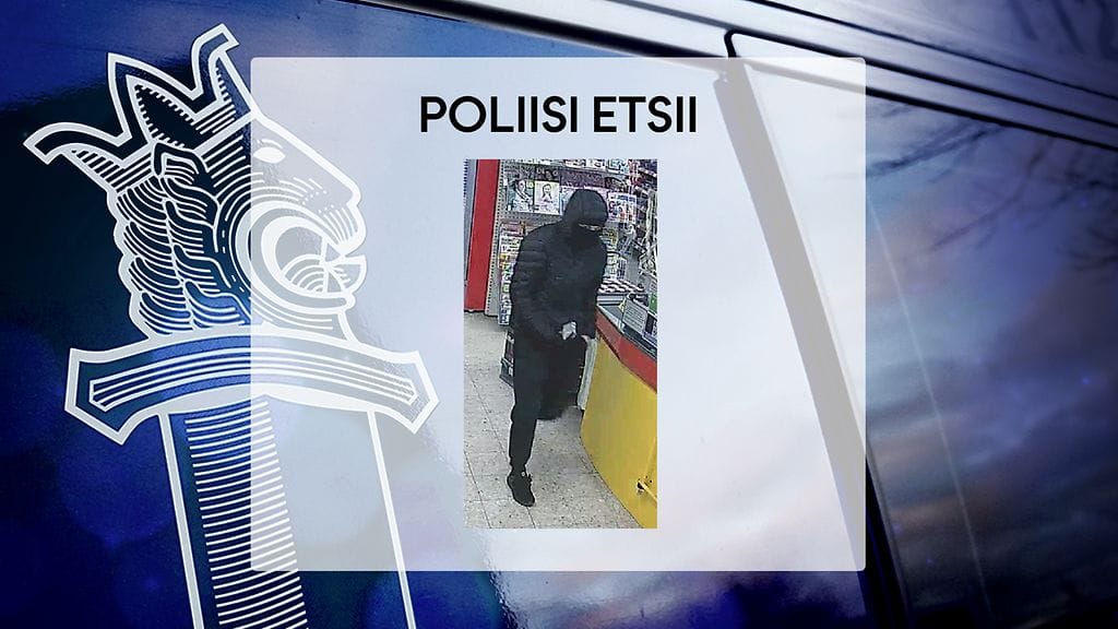Oletko nähnyt tätä ihmistä? Tummiin pukeutunut ryöstäjä vei Itä-Suomen poliisilaitoksen mukaan uhkaamalla rahaa Sale Saarijärven myymälästä ja pakeni paikalta.