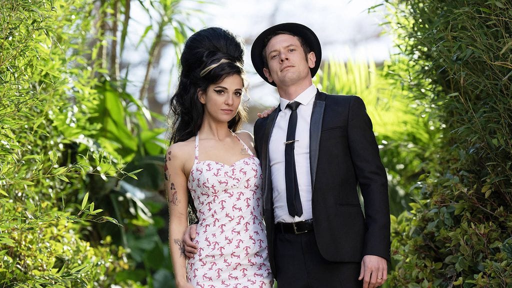 Marisa Abela Amy Winehousena ja Jack O'Connell tämän ex-miehenä Blake Fielder-Civilinä.