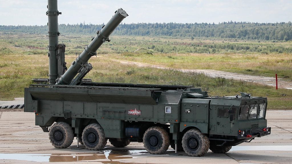 Arkistokuvassa Venäjän Iskander-ohjusjärjestelmä.