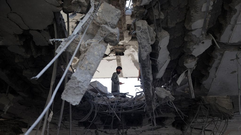 Rafahin kaupunki 3. toukokuuta. Kuvituskuva.