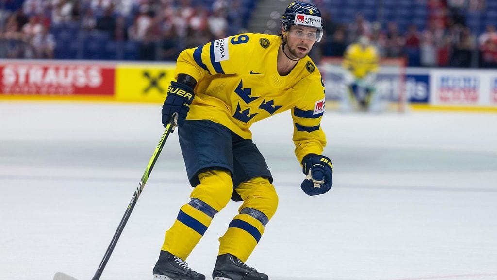 Adrian Kempe on kerännyt Ruotsin kuudessa alkulohkon ottelussa tehot 0+4.