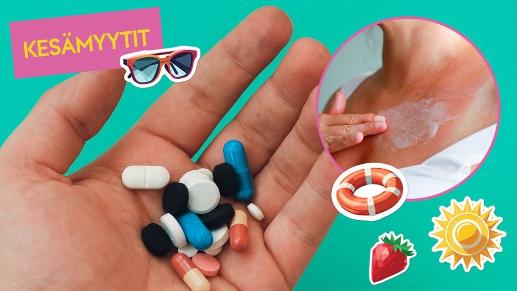 Tietyt lääkeaineet voivat lisätä lämpöhalvauksen, nestehukan tai ihon palamisen riskiä.