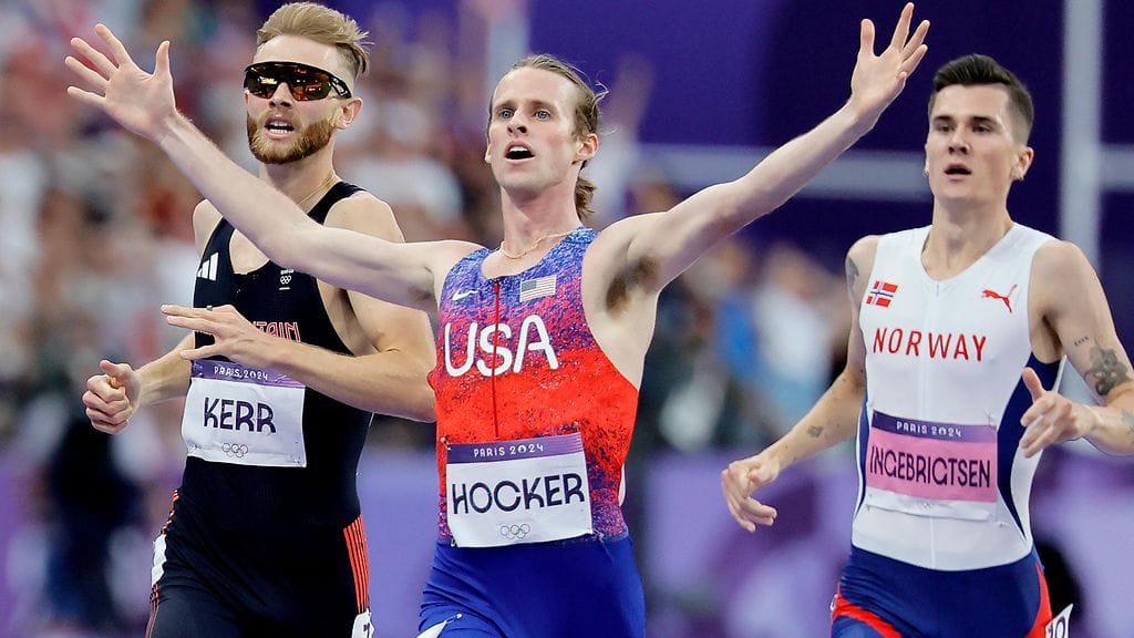 Cole Hocker yllätti kaikki voittamalla 1500 metrin olympiakultaa.