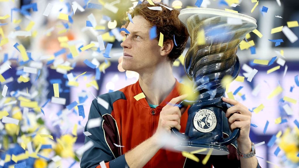 Jannik Sinner voitti maanantaina Cincinnatin avoimen tennisturnauksen.