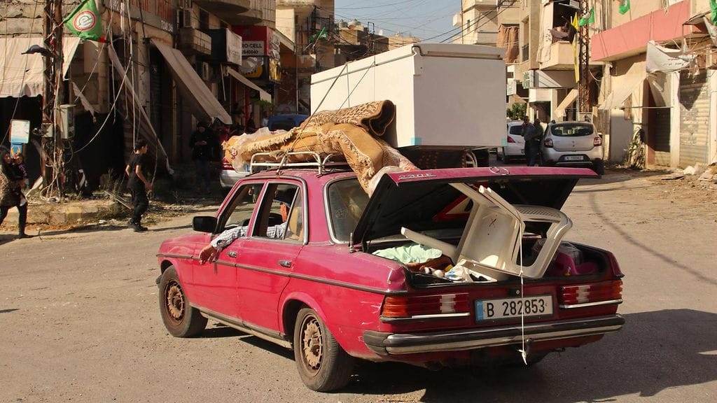 Perhe oli pakannut omaisuutensa autoon lähtiessään kotikylästään Khiamista Libanonissa 26. elokuuta.