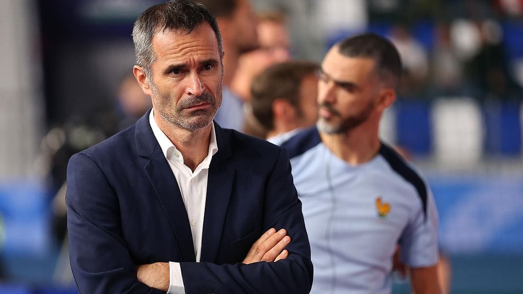 Ranskan päävalmentaja Raphael Reynaud MM-kisoissa.