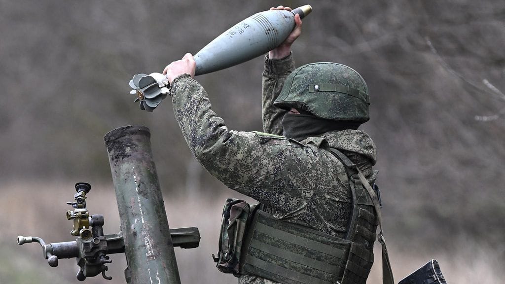 Venäläinen sotilas Ukrainassa helmikuussa 2023. Kuvituskuva.