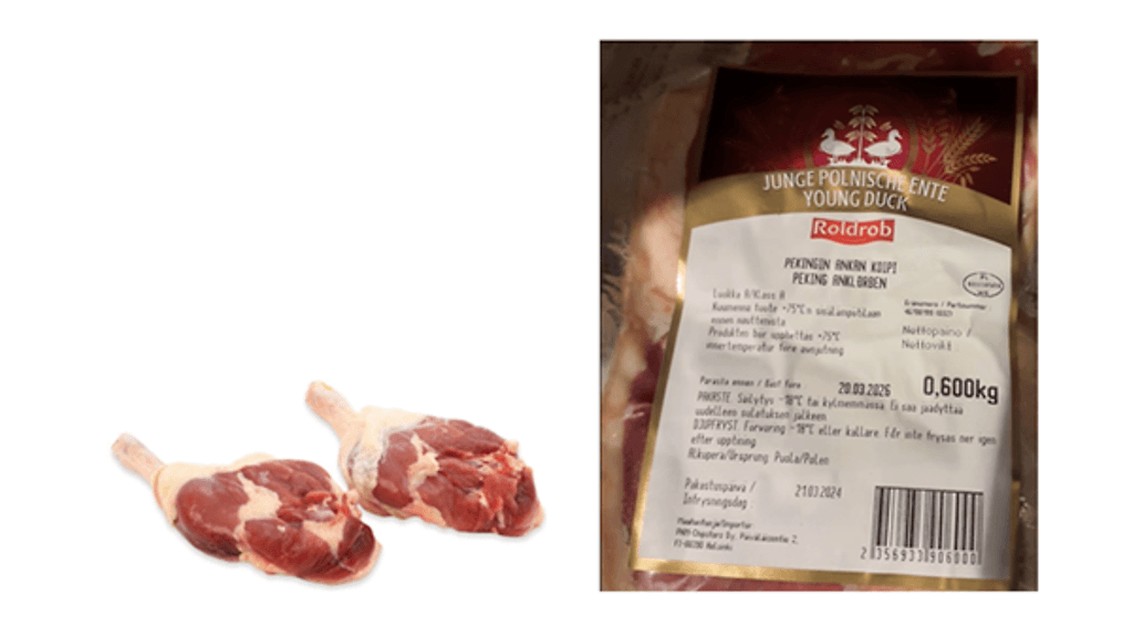 PNM-Chipsters Oy:n markkinoille tuomissa pakastetuissa puolalaisissa ankankoivissa on viranomaisnäytteenotossa todettu salmonellaa.