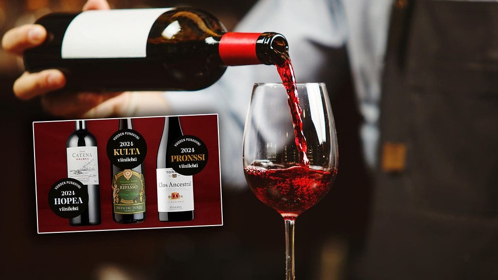 Viinilehti palkitsi vuoden punaviinit.