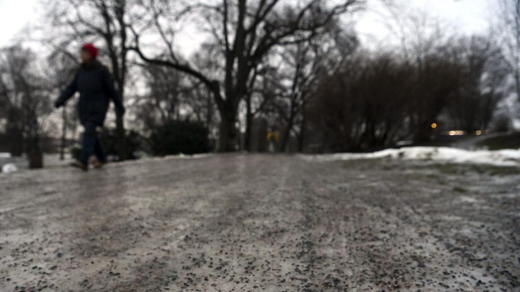 Krista Kiurun kimppuun hyökättiin perjantaina iltapäivällä Kaisaniemenpuistossa Helsingissä. Kuva puistosta tammikuulta 2022.