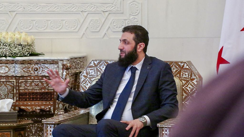 Ahmed Al-Shara Damaskoksessa Syyriassa 26.12.2024.