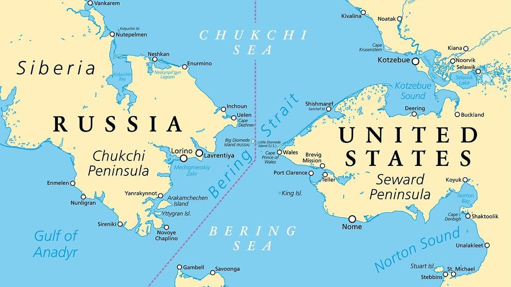 kartta diomedesaaret