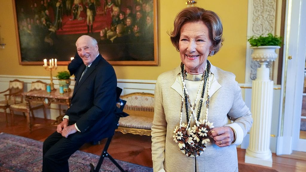 Kuningas Harald ja kuningatar Sonja marraskuussa 2024.