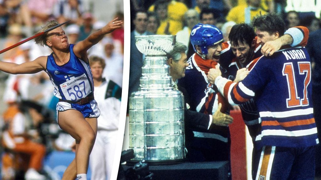 Päivi Alafrantti ja Jari Kurri muodostivat Vuoden urheilija -äänestyksen kärkikaksikon vuonna 1990 – joidenkin mielestä väärässä järjestyksessä.