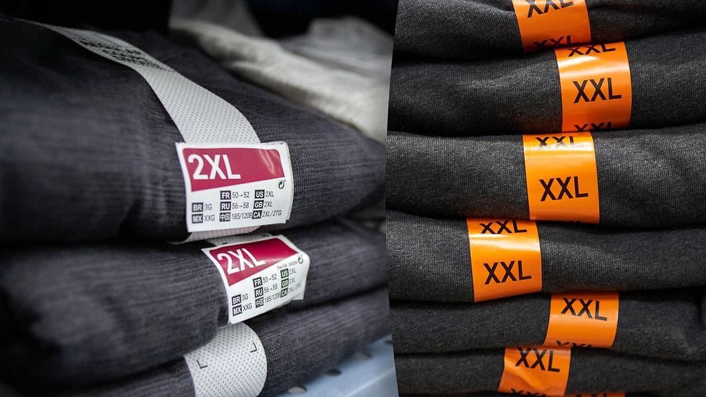 Ovatko 2XL ja XXL sama asia?