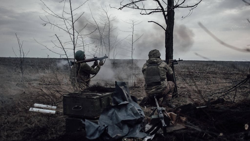 Ukrainan sotilaita rintamalla