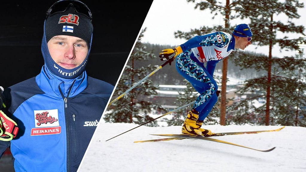 Remi Lindholm (vas.) oli parhaana suomalaisena 32:s miesten yhdistelmäkisassa. Niin oli myös Ari Palolahti vuoden 2001 Lahdessa 50 kilometrin kisassa.