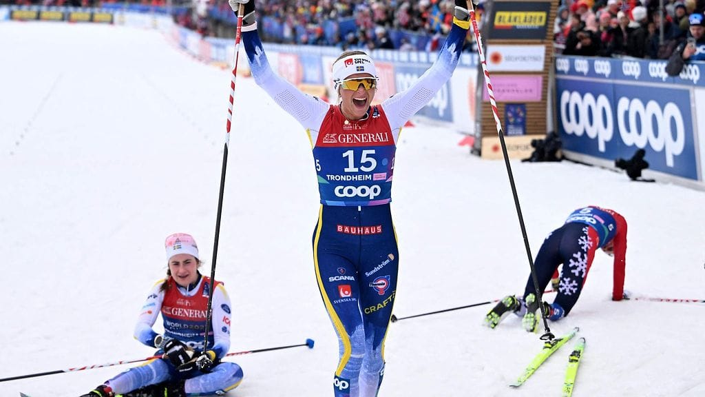 Frida Karlsson juhli, Ebba Andersson (vas.) pettyi.