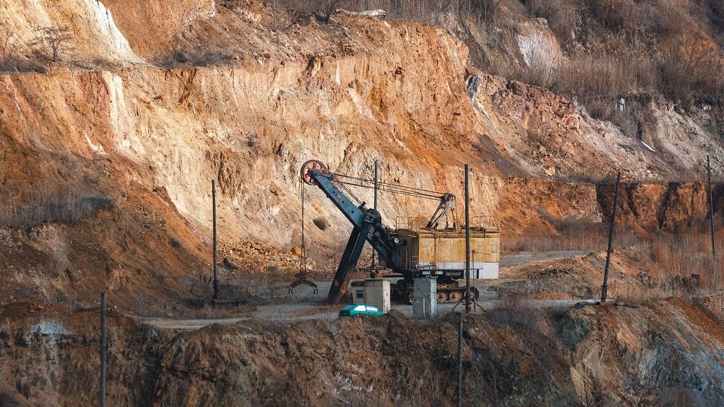 Kuvituskuva. Näkymä ukrainalaisen kaivosyhtiö Zavalivsky Graphiten avolouhokselta helmikuulta 2025