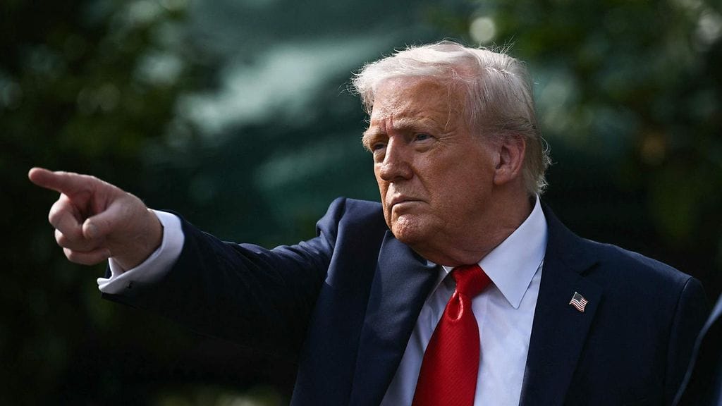 Yhdysvaltojen presidentti Donald Trump 14. huhtikuuta Washingtonissa.