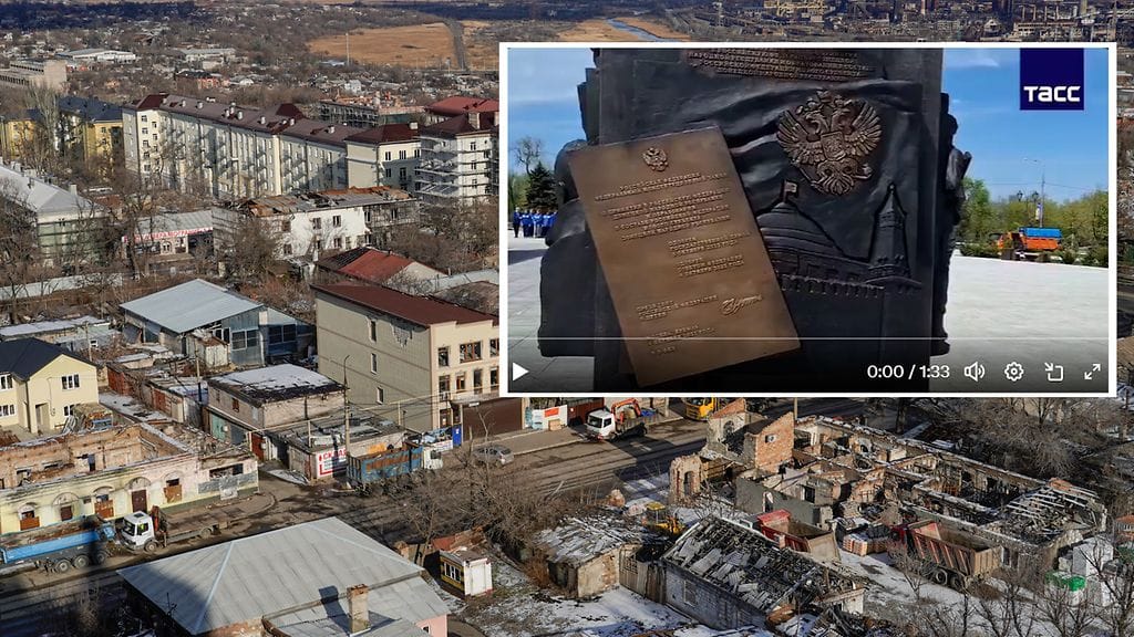 Uusi monumentti kantaa nimeä "Mariupol – sotilaallisen loiston kaupunki".