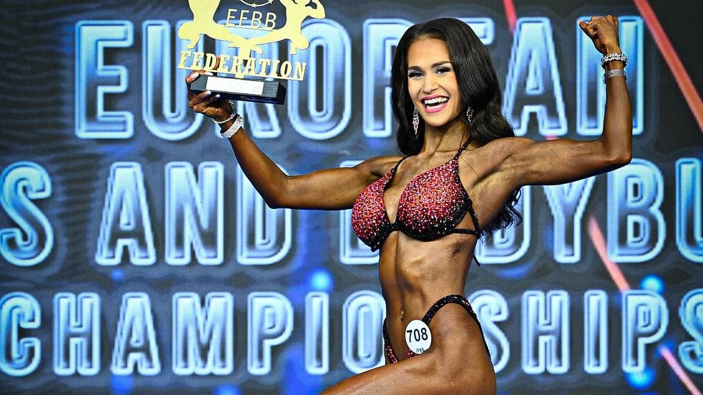 Tuulia Aula voitti harvinaisen overall- Euroopan mestaruuden bikini fitnessissä.