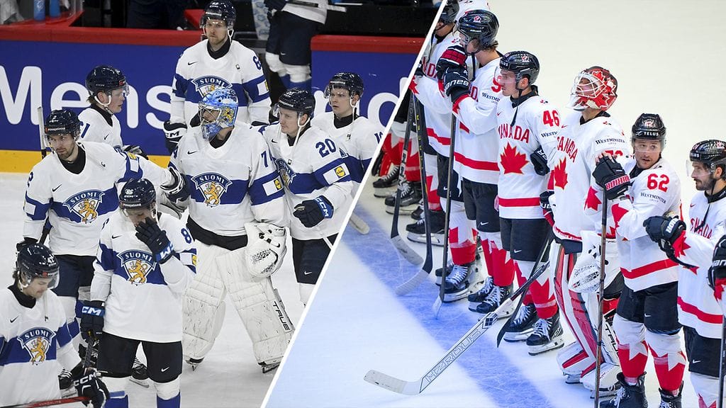 Suomi ja Kanada taipuivat MM-puolivälierissä.