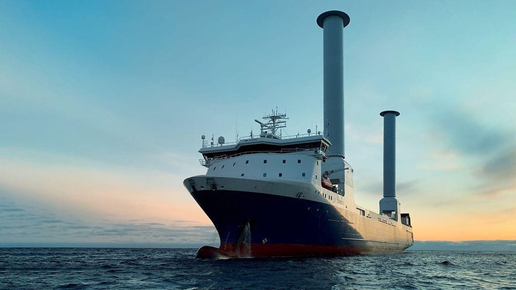 Norsepower, roottoripurje, laiva