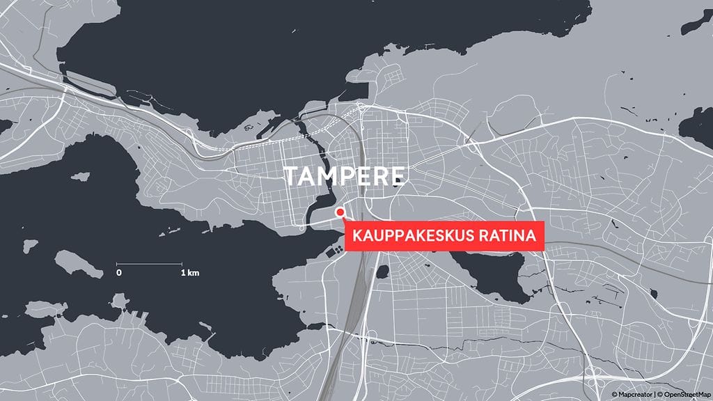 0307 Kauppakeskus Ratina Tampere kartta
