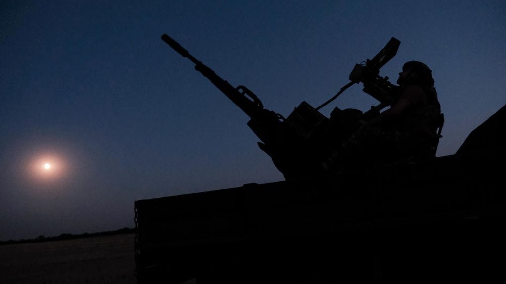 Ukrainan armeijan ilmatorjuntayksikkö eturintaman tuntumassa Etelä-Ukrainassa 8. heinäkuuta. Kuvituskuva.