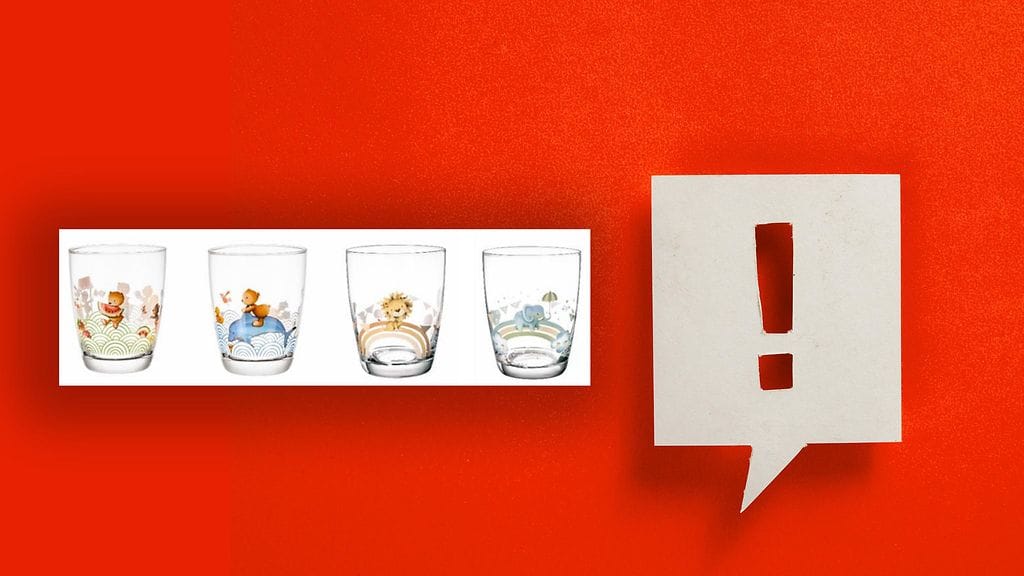 Villeroy & Bochin lasten juomalaseissa on ilmennyt turvallisuusongelma.