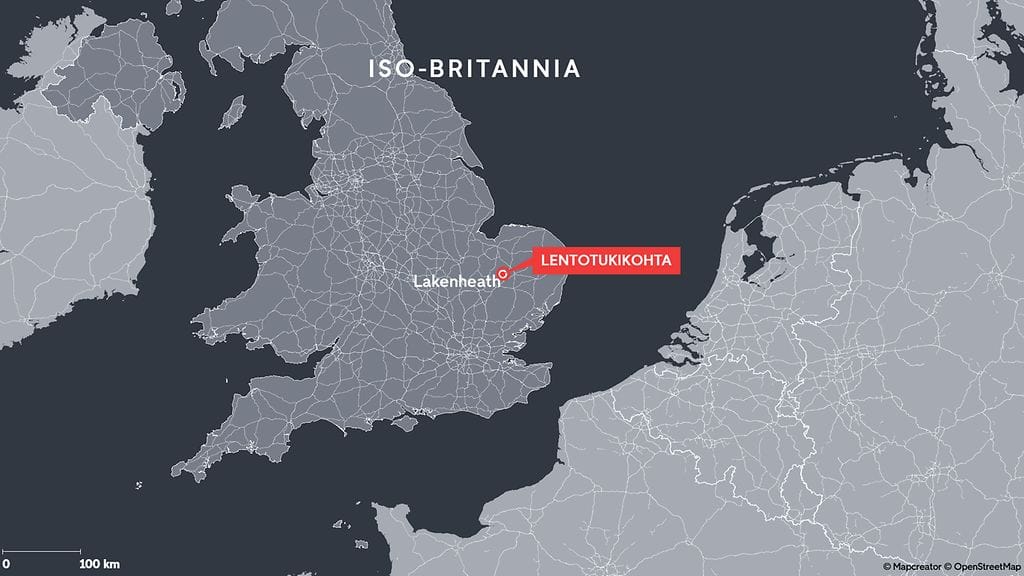 Lakenheath kartta