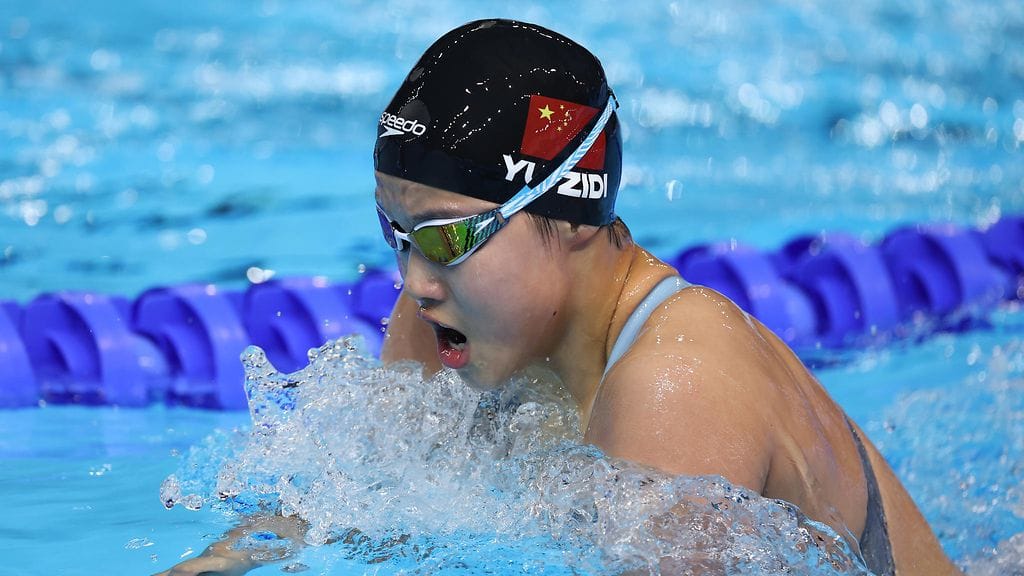 Yu Zidi, 12, eteni 200 metrin sekauinnin MM-finaaliin.