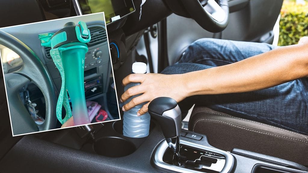 Pikkukuvassa Piia Taipolan juomapullo